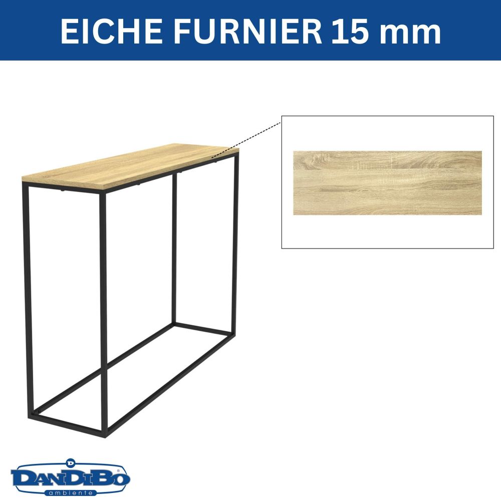 DanDiBo Console Table Narrow Metal Modern 100x80x30 cm Sideboard End Table 96636 Entryway Table Sofa Table