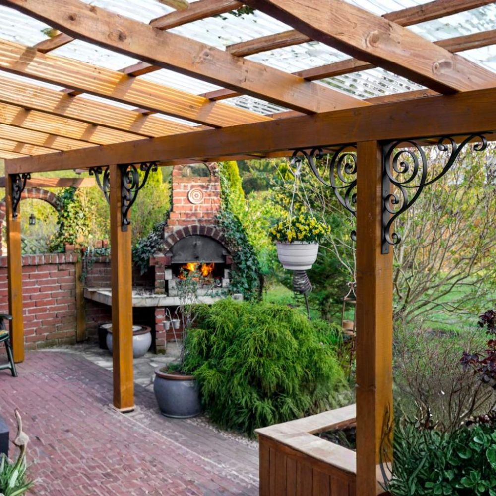 DanDiBo Konsole 50x50 cm Kopfbänder Schmiedeeisen Metall Schwarz Winkelverbinder Winkelkonsole Wandkonsole Regalhalter