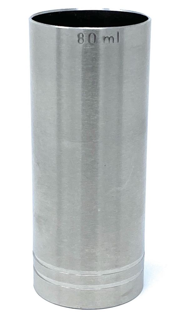 Messbecher Cocktail 80 ml Edelstahl Barmaß Jigger 8 cl Dosierer Alkohol Bar