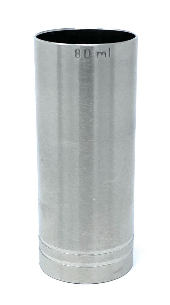 Messbecher Cocktail 80 ml Edelstahl Barmaß Jigger 8 cl Dosierer Alkohol Bar