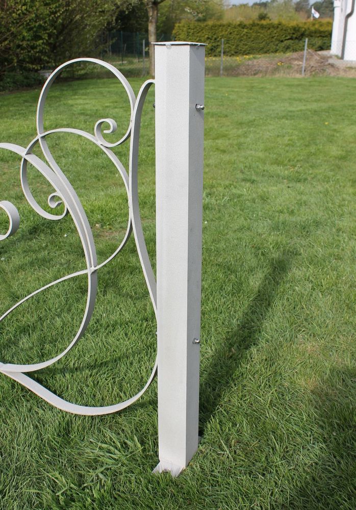 Pfosten aus Aluminium Gartenzaun 80 cm Zaunelemente Aluzaun Alu Pfosten