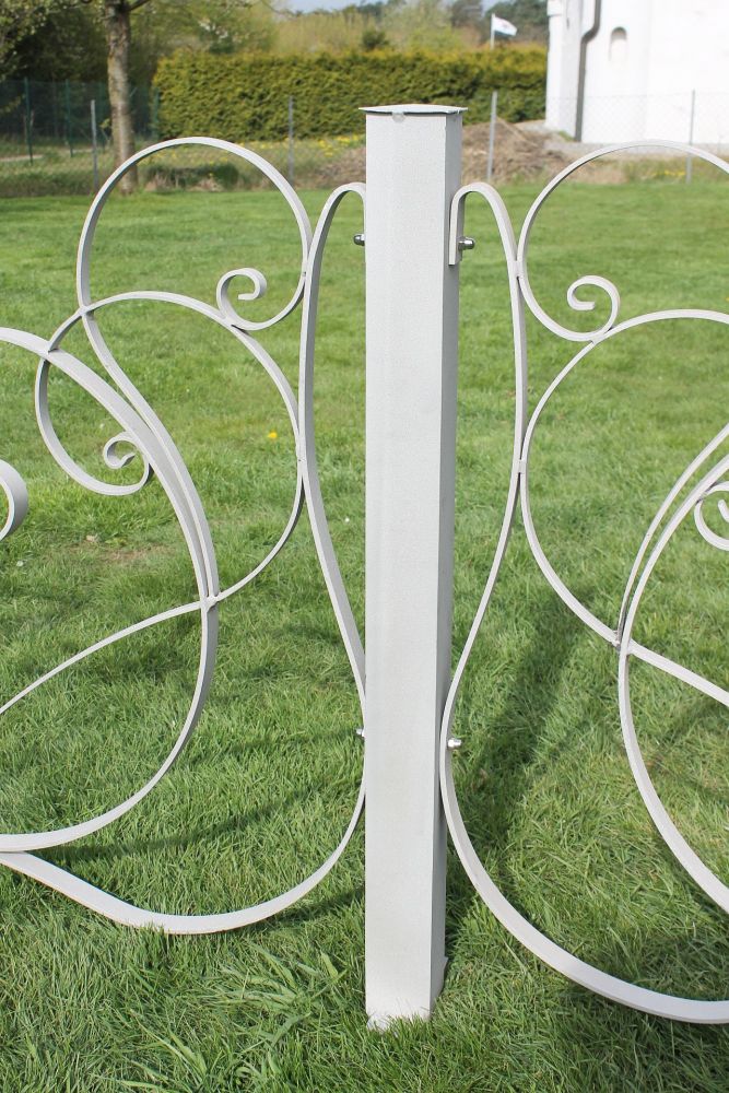 Pfosten aus Aluminium Gartenzaun 80 cm Zaunelemente Aluzaun Alu Pfosten