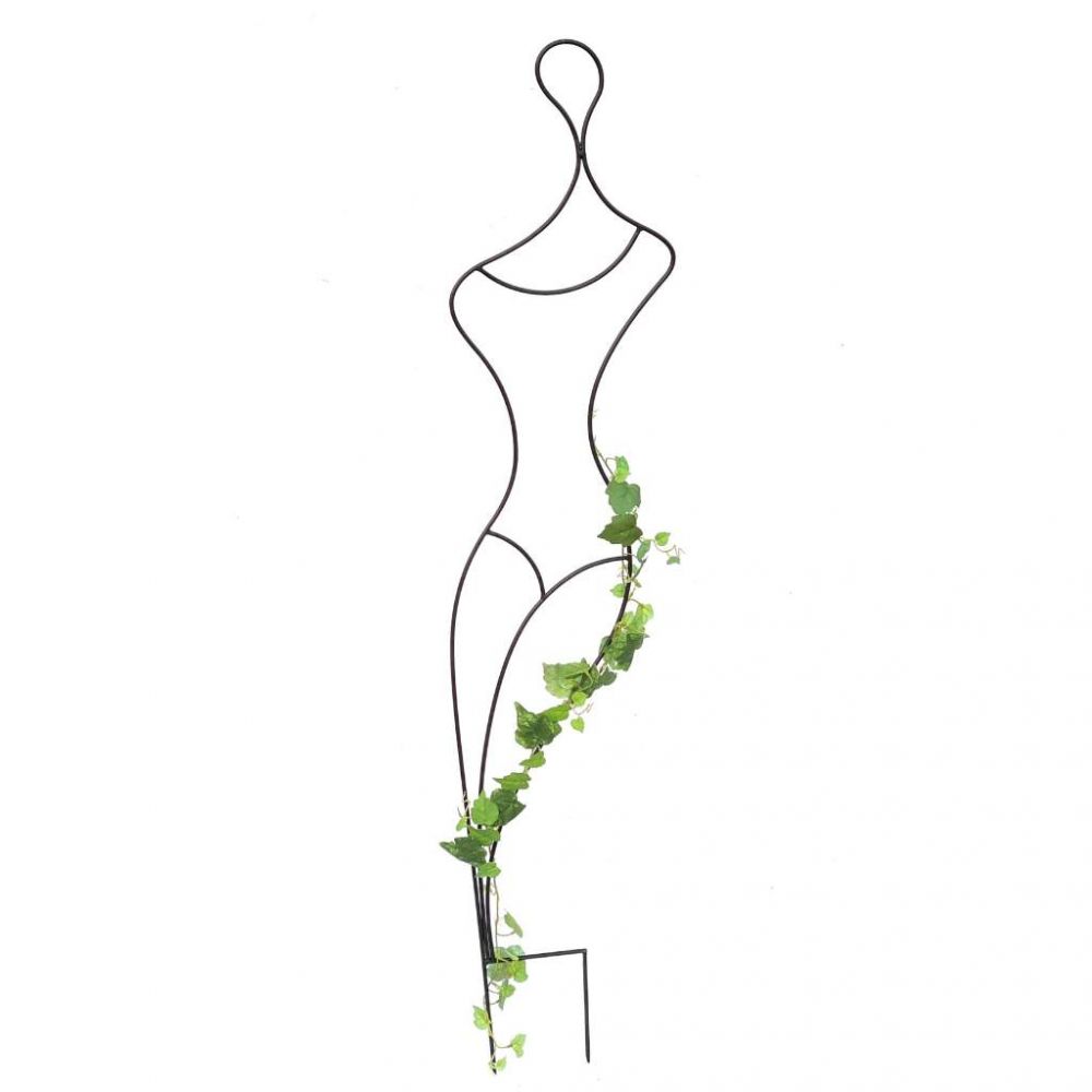 DanDiBo Plant Support Climbing Trellis Metal 140 cm Ground Stake Gracia Garden Stake Trellis Climbing Plants Flower Holder Garden Column Flower Stake