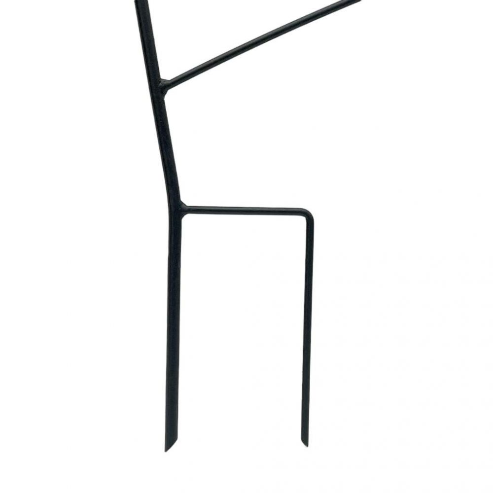 Plant Support Climbing Support Metal Black 150 cm Ground Spike Sail Garden Stake Trellis Climbing Plants Flower Holder Garden Flower Plants
