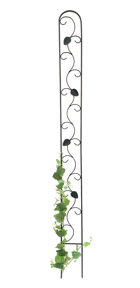 DanDiBo Rankhilfe Metall Rankgitter 140 cm Schwarz Rankstab Kletterhilfe Bodenstecker 96249 Blumenhalter Ranksäule