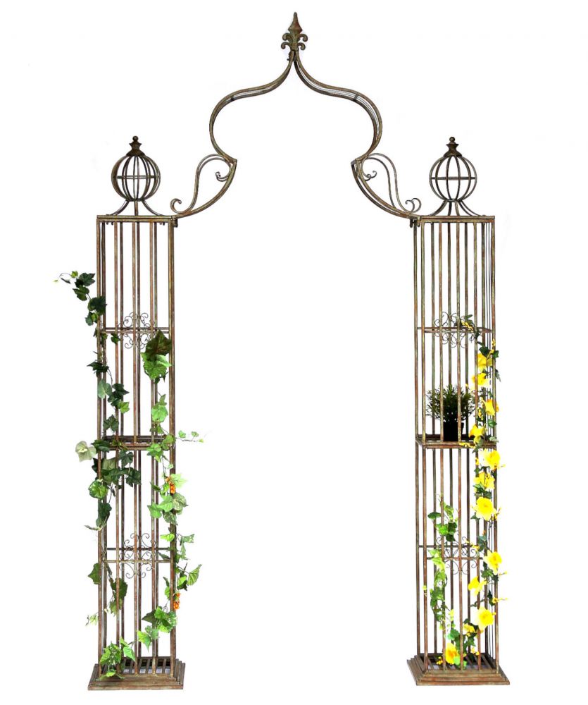 Rosenbogen Metall Kletterhilfe 93969 275x172 cm Gartenbogen Rankhilfe Rankgitter Torbogen