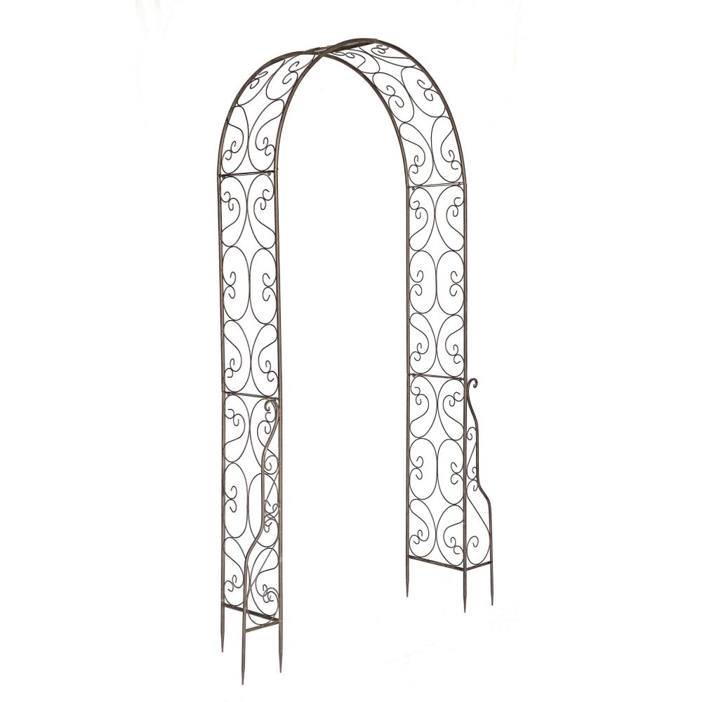 DanDiBo Metal Rose Arch, Stable, 160 cm Wide, Climbing Arch 96025, Garden Arch, Gateway Arch, Round Arch, Plant Arch, Solid, Weather-Resistant Garden Trellis