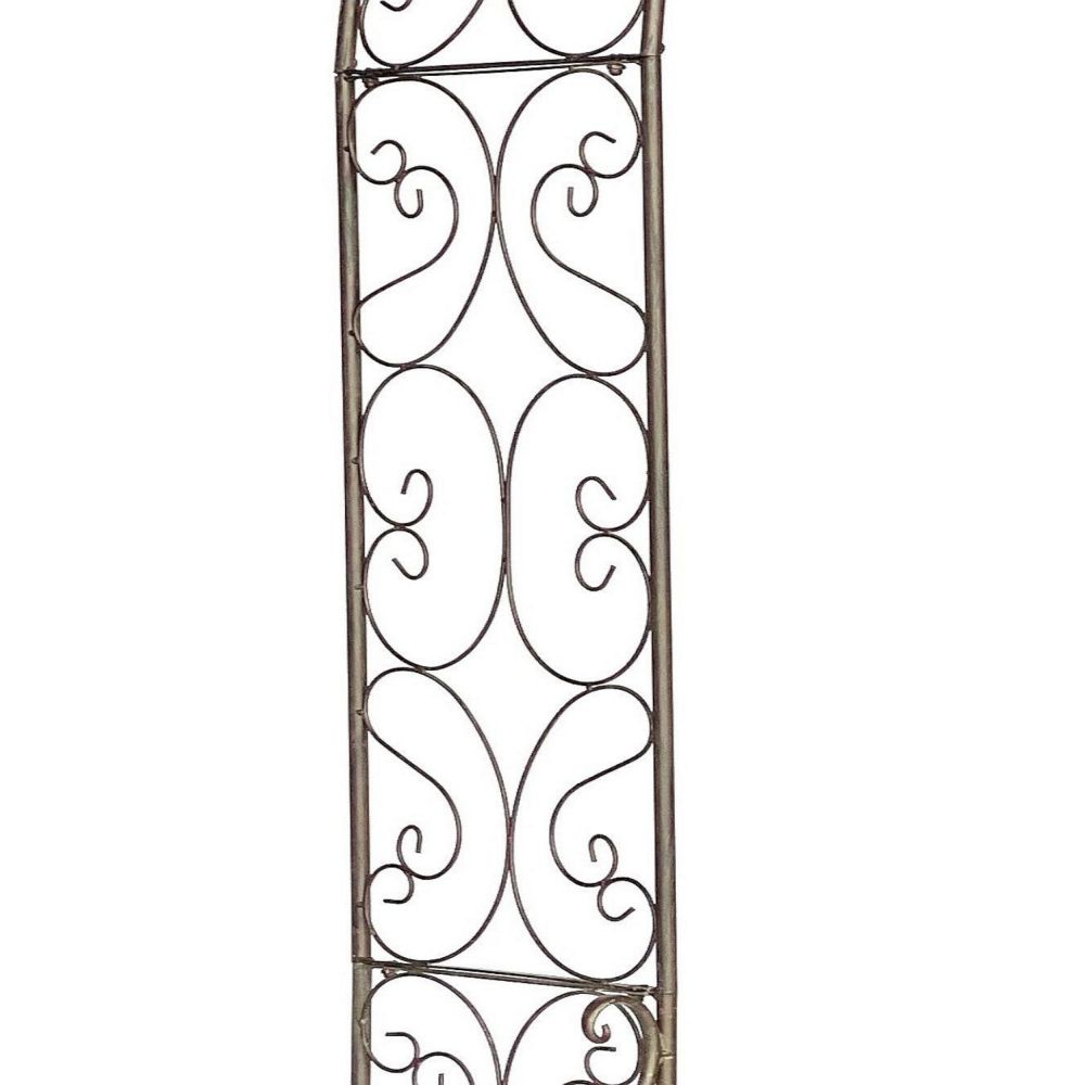 DanDiBo Metal Rose Arch, Stable, 160 cm Wide, Climbing Arch 96025, Garden Arch, Gateway Arch, Round Arch, Plant Arch, Solid, Weather-Resistant Garden Trellis