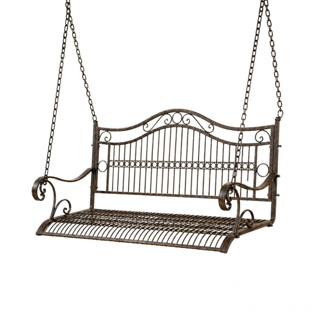 DanDiBo Outdoor Hanging Swing Bench 2-Seater Hollywood Swing without Frame 82505 Garden Swing Metal Hanging Bench with Chain Weatherproof
