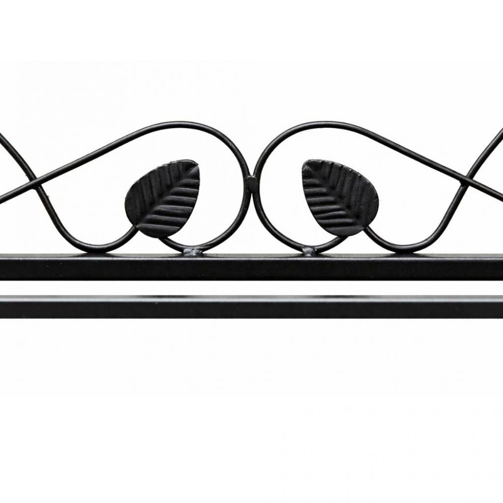 DanDiBo Schuhregal Metall Schwarz 3. Ebenen Schuhschrank Hoch Platzsparend 92 cm  Mi-3 21235 Shoe Rack Schuh Regal Schuhorganizer