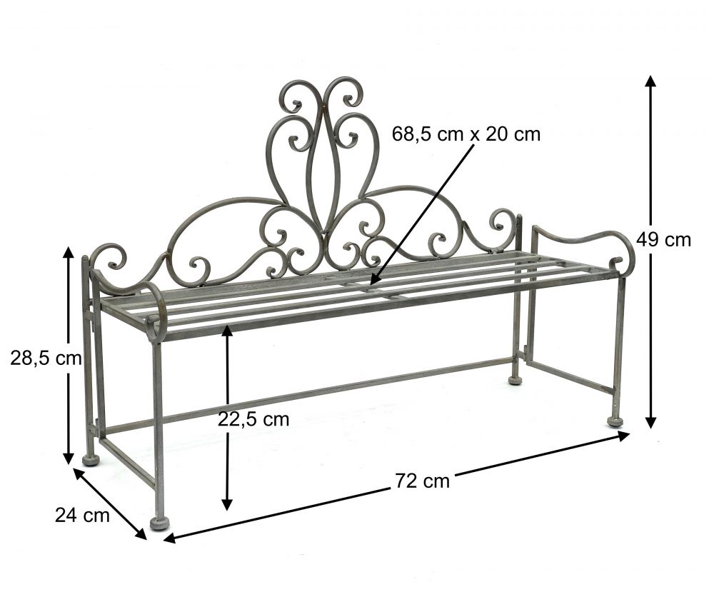 DanDiBo Schuhregal Schmal Metall Schuhablage für 8 Paar Schuhe Regal 72 cm Schuhschrank 96170 Silber Schuhaufbewahrung