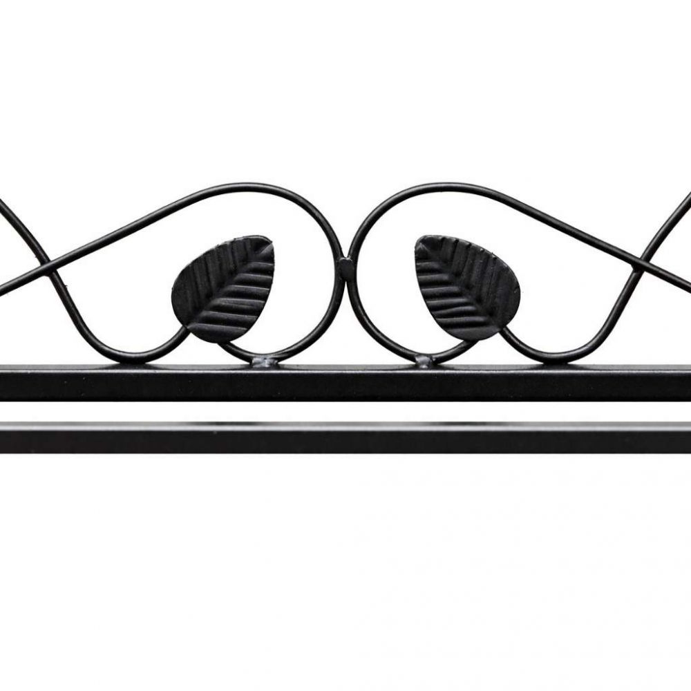 DanDiBo Schuhregal Schmal Platzsparend Schuhschrank 92cm 21236 Mi-2 Metall Schwarz Klein Shoe Rack Schuh Regal Schuhorganizer