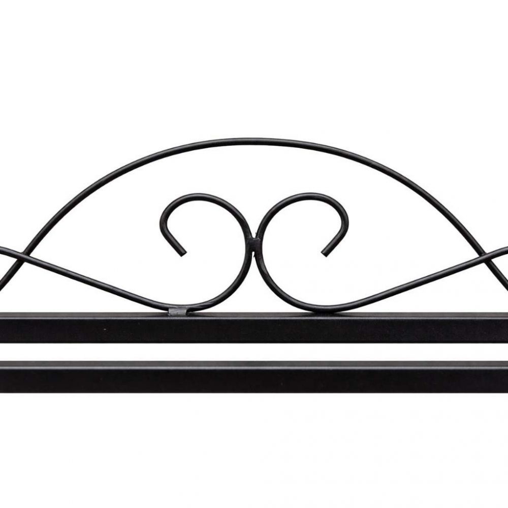 DanDiBo Schuhregal Schmal Platzsparend Schuhschrank 92cm 21236 Mi-2 Metall Schwarz Klein Shoe Rack Schuh Regal Schuhorganizer