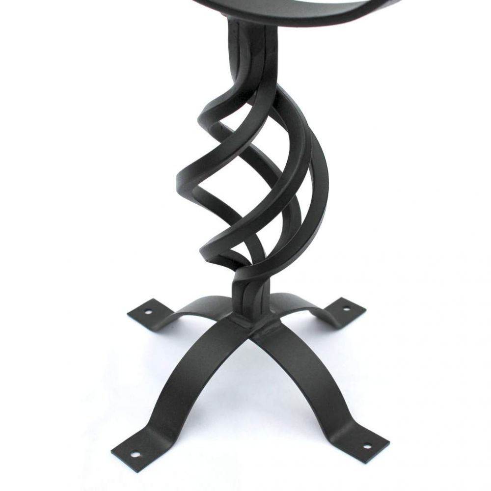 DanDiBo Sonnenuhr Garten Groß Gartenuhr Wetterfest Outdoor Metall Schwarz Schmiedeeisen Deko Wetterfest 70 cm Uhr Deko