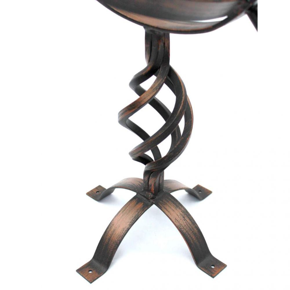 DanDiBo Sonnenuhr Garten Groß Gartenuhr Wetterfest Patina Outdoor Metall Schmiedeeisen Deko Wetterfest 70 cm Uhr Deko