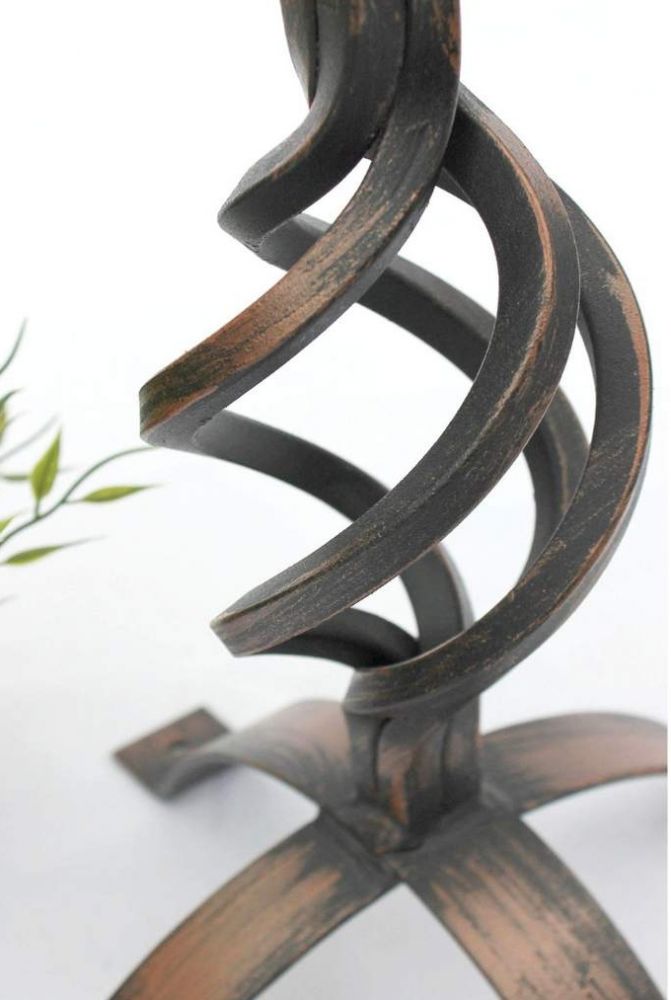 DanDiBo Sonnenuhr Garten Groß Gartenuhr Wetterfest Patina Outdoor Metall Schmiedeeisen Deko Wetterfest 70 cm Uhr Deko