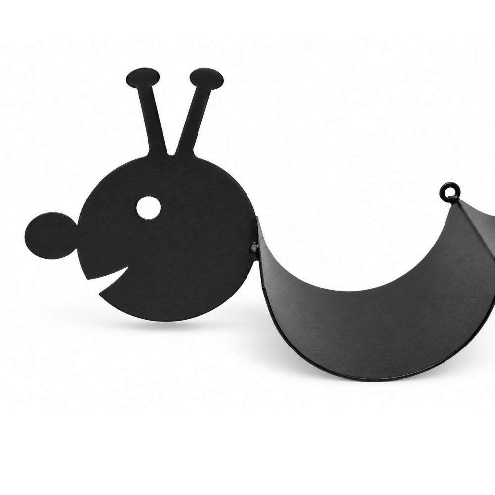 DanDiBo Toilet Paper Holder Black Metal Caterpillar Toilet Roll Holder Freestanding or Wall-Mounted WC Spare Roll Holder Paper Holder Toilet Paper Storage