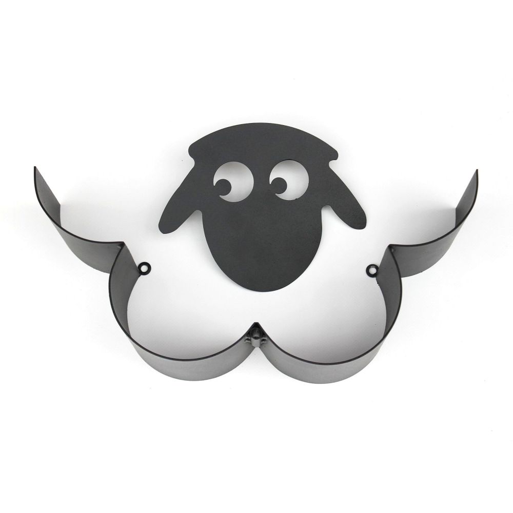 DanDiBo Toilet Paper Holder Black Metal Sheep Toilet Roll Holder Freestanding or Wall-Mounted Spare Roll Holder Paper Holder Roll Storage Toilet Paper Storage