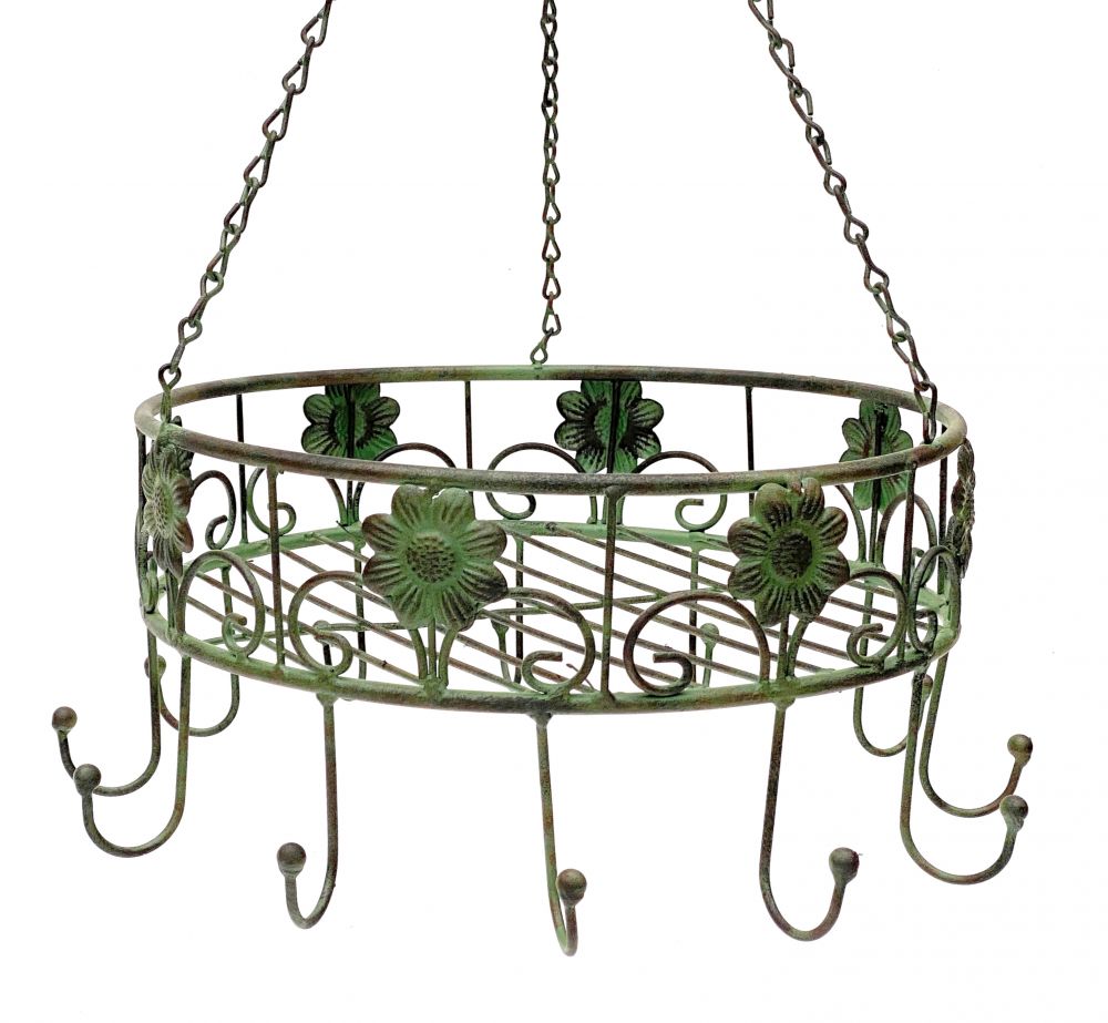 DanDiBo Topfhänger 96006 Pfannenhänger D-39 cm Deckenregal Hängeregal Hänger Wurstkrone