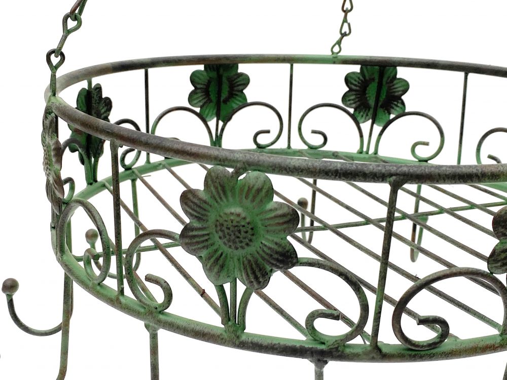 DanDiBo Topfhänger 96006 Pfannenhänger D-39 cm Deckenregal Hängeregal Hänger Wurstkrone