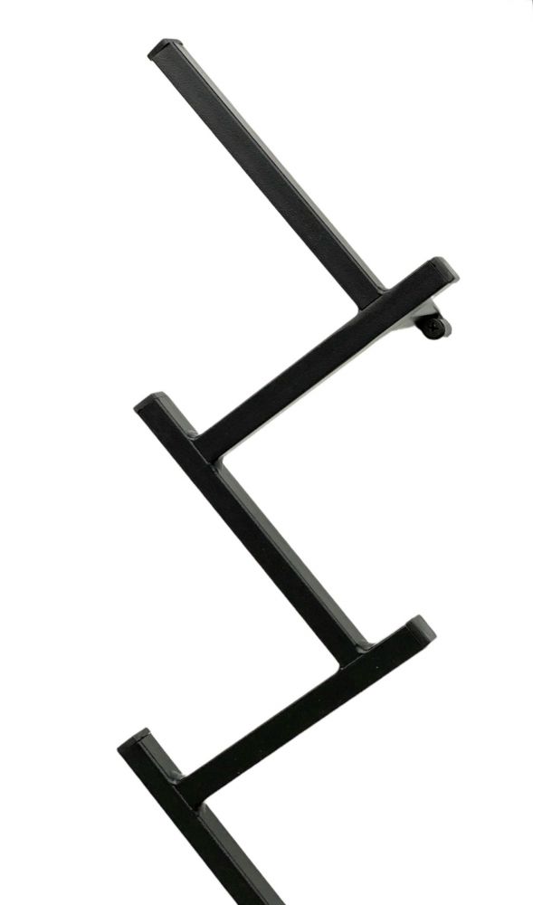 DanDiBo Wandgarderobe mit 10 Haken Garderobenhaken 96281 Garderobe Schwarz 80 cm Kleiderhaken Wandregal Haken