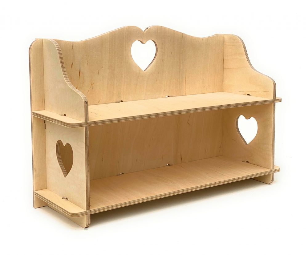 DanDiBo Wandregal aus Holz hell Hängeregal 96155 Wandorganizer mit Ablagefach 40 cm Aufbewahrungsregal hängend
