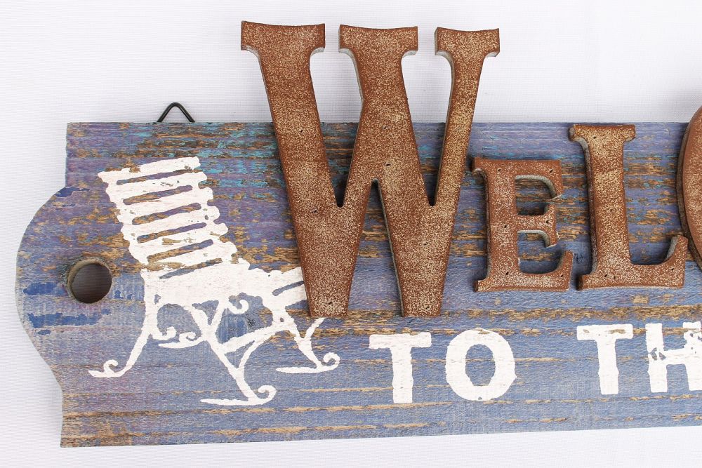Wandschild 93543 Wandbrett 60 cm Holzschild Wandbild Shabby Vintage Holzbild Gartenschild