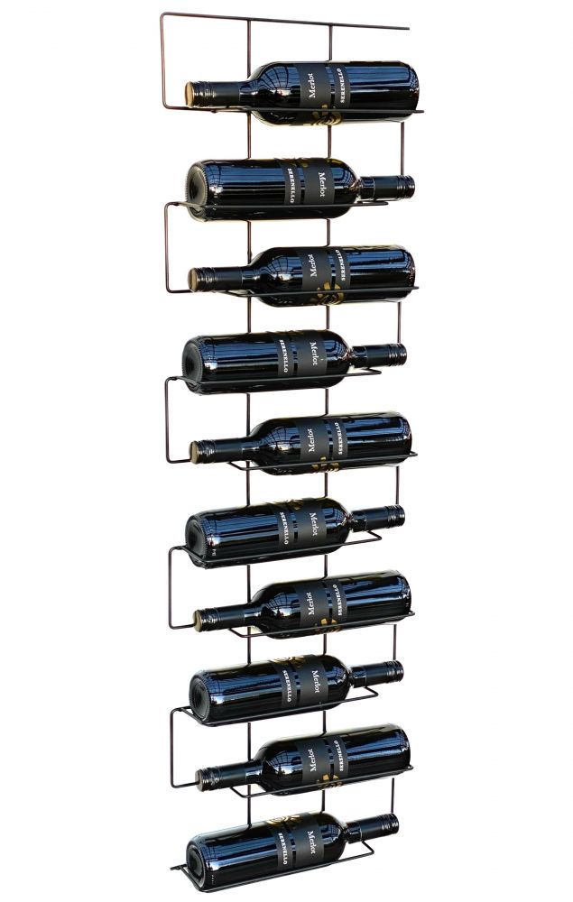 DanDiBo Wine rack Metal Black Wall Narrow 96136 Bottle rack Bottle rack Bottle holder
