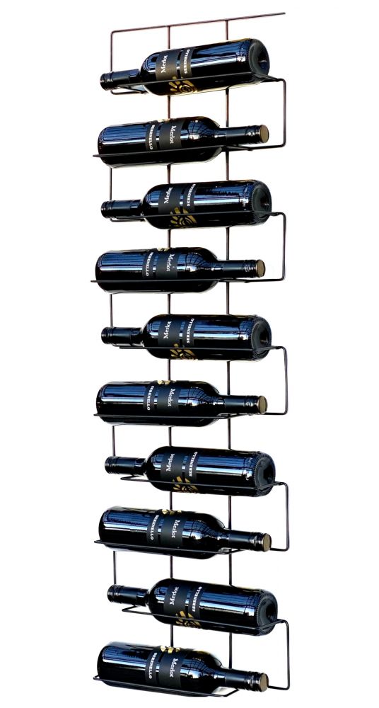 DanDiBo Wine rack Metal Black Wall Narrow 96136 Bottle rack Bottle rack Bottle holder