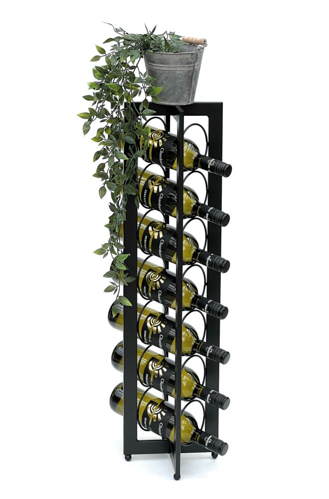 DanDiBo Design Weinregal Metall Schwarz Stehend 96323 X 80 cm Flaschenregal Flaschenständer Flaschenhalter Wein Regal