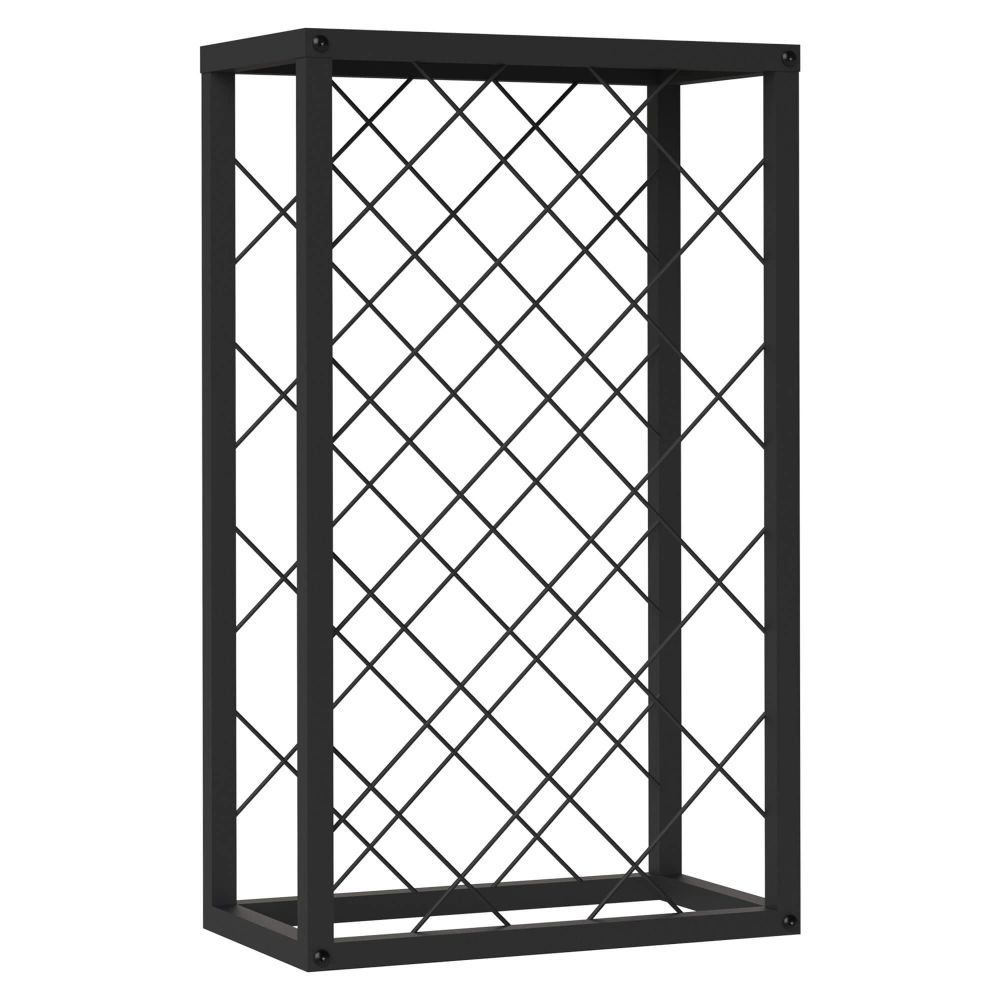 DanDiBo Wine rack Metal Black Standing 96434 Bottle rack 68 cm Wine holder Bottle holder Modern for 20 bottles