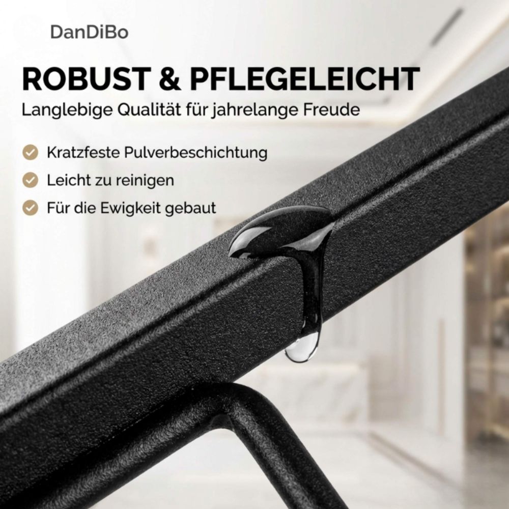 DanDiBo Weinregal Metall Schwarz Stehend 96693 Flaschenregal Weinständer Flaschenhalter Schmal Modern