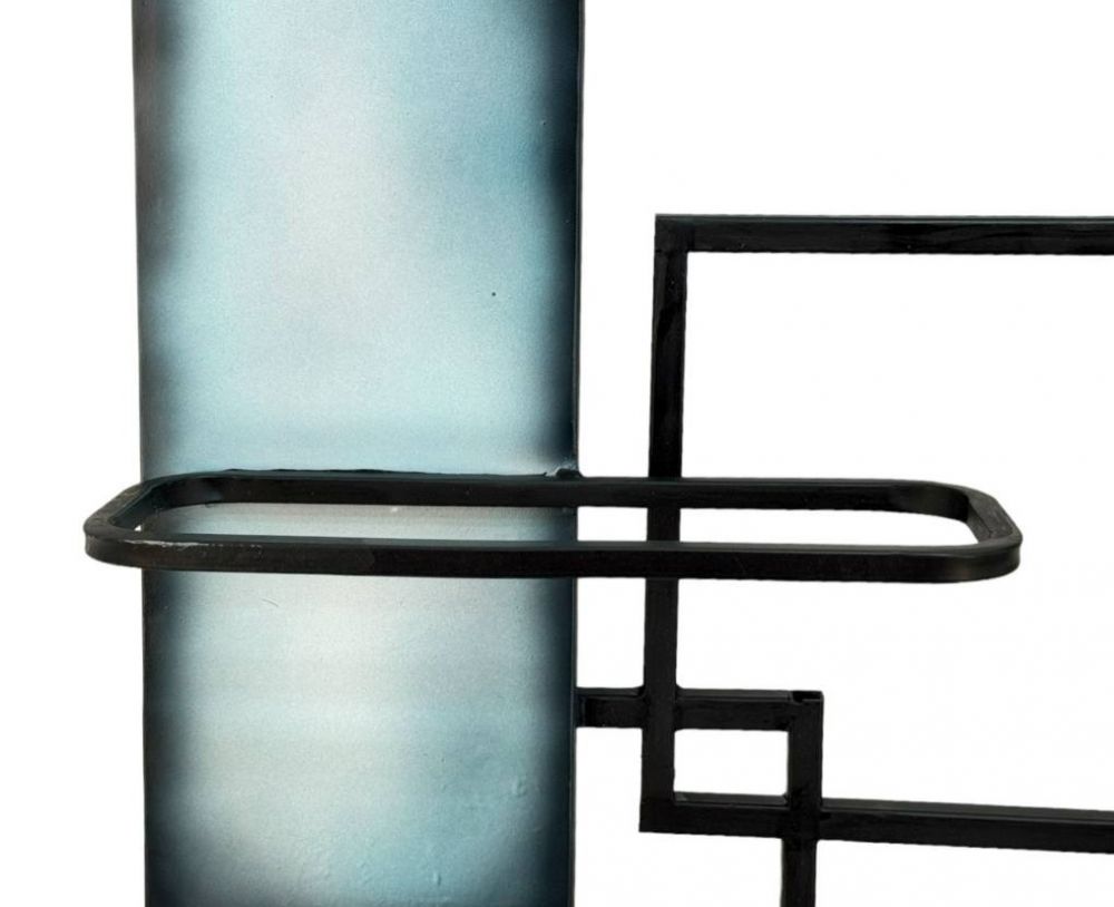 DanDiBo Weinregal Wand Hängend Metall Schwarz Weinflaschenhalter Bar Regal Weinhalter 96618 Design Flaschenregal Wine Rack Weinständer