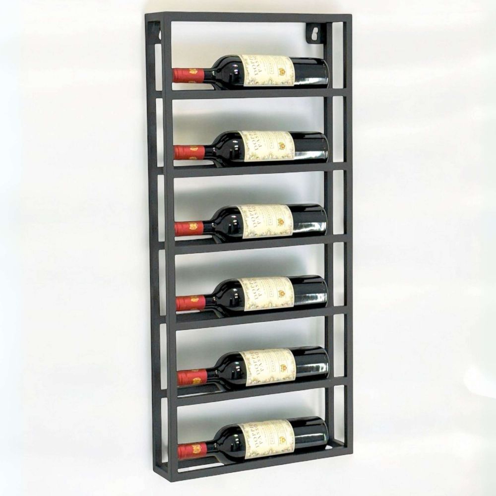 DanDiBo Wine Rack Wall Metal Black Design 96603 Bottle Rack Wine Bottle Holder Wine Holder Bottle Holder