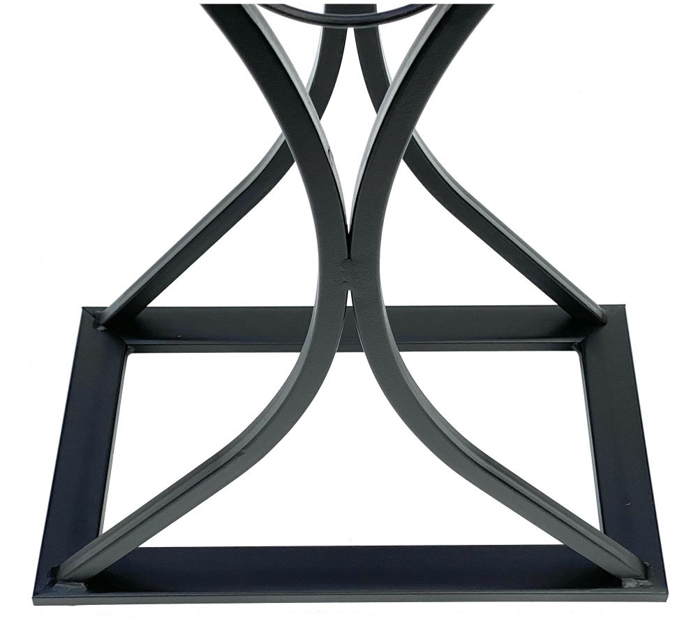DanDiBo wine rack wine glass design metal black bottle rack standing 100 cm 96211 for 15 bottles wrought iron