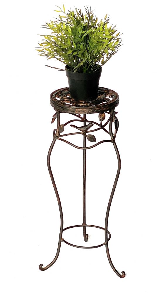 Flower Stool Metal Black Round 52 cm Flower Stand 18215 Flower Column Antique Plant Stand Plant Stool Vintage