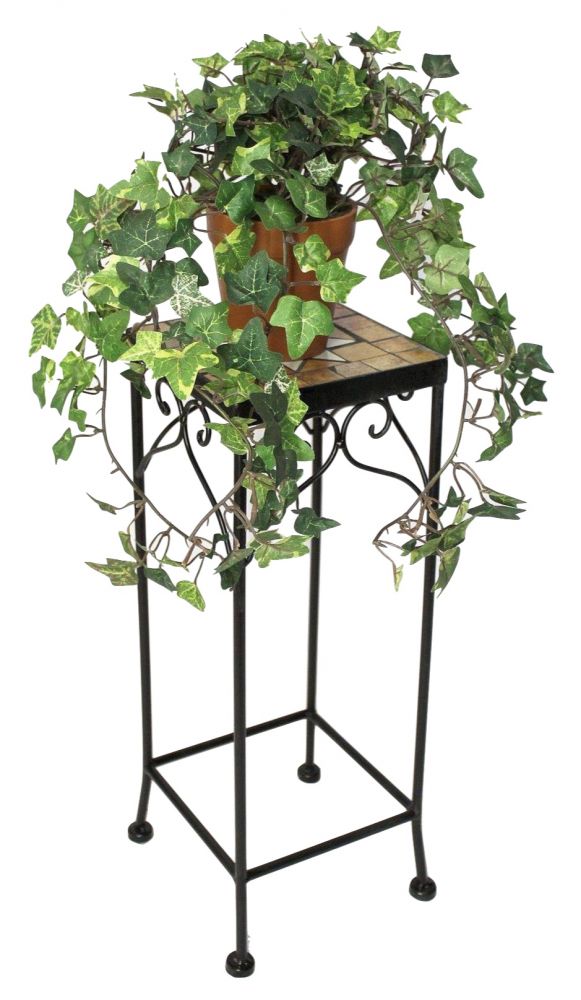 Blumenhocker Merano Mosaik 12012 Blumenständer 46 Hocker Eckig Beistelltisch