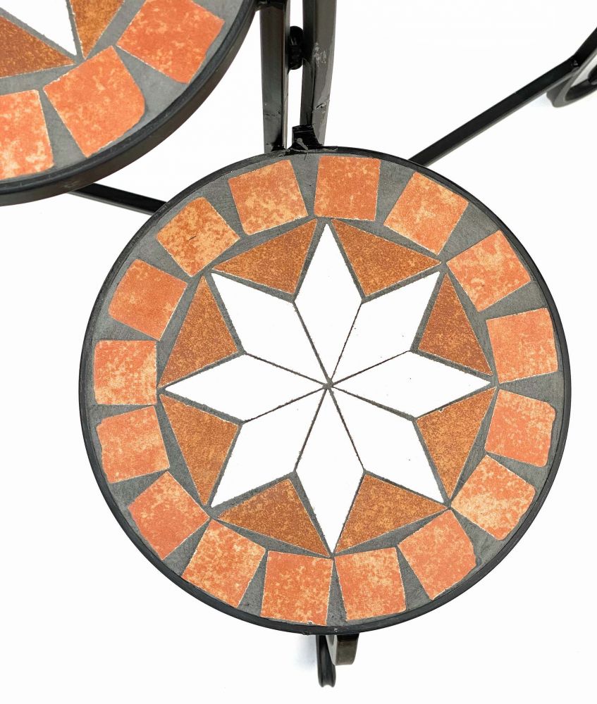 Blumentreppe Merano 12020 Mosaik 55cm Blumenständer Blumenregal Blumenhocker