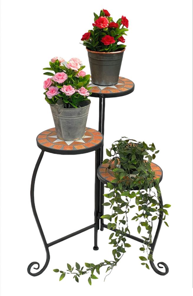 Blumentreppe Merano 12020 Mosaik 55cm Blumenständer Blumenregal Blumenhocker