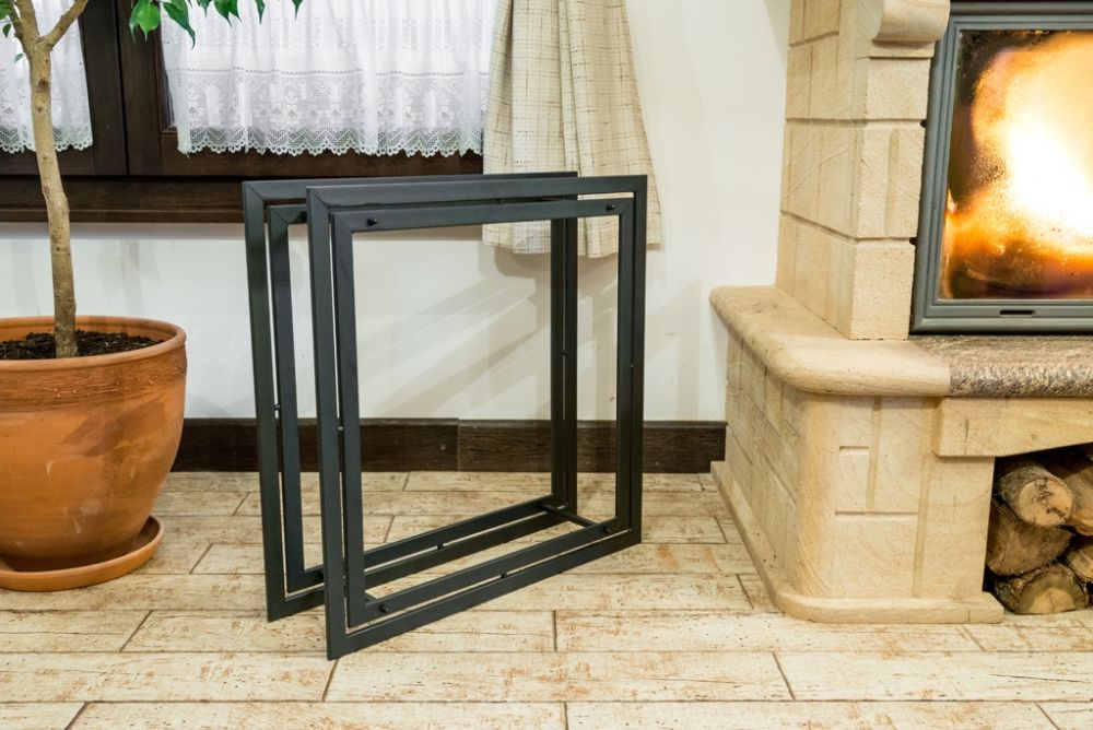 Fire wood shelf  Square Fire wood stand   70cm Wood basket   Fire wood