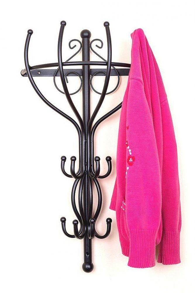 Coat rack Vienno Half-round 66 cm wall coat rack Coat hooks Hooks