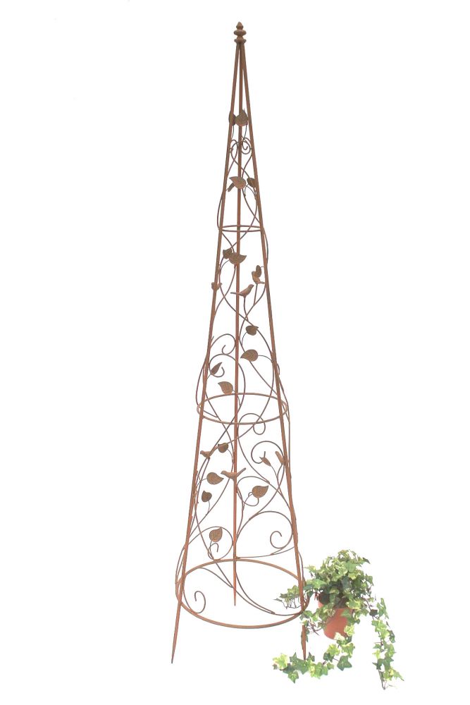 Climbing support pyramid metal 164 cm 082547 Climbing support climbing frame vine obelisk