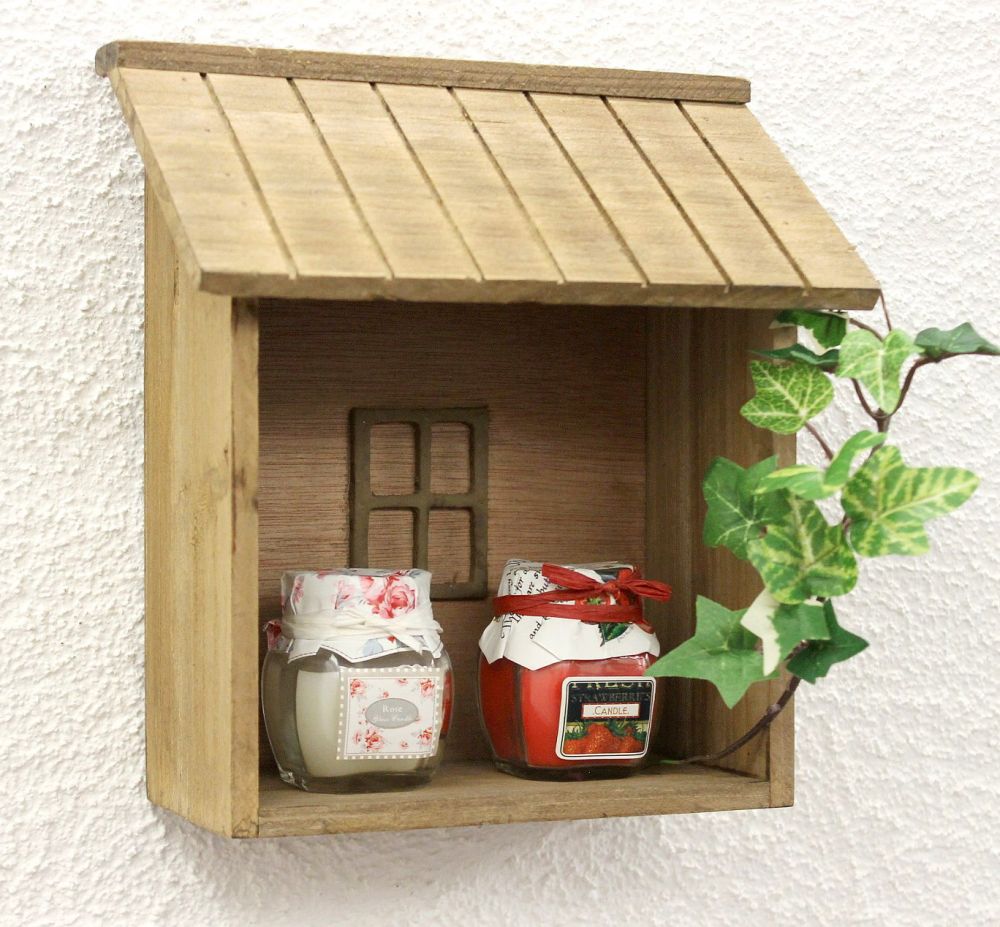 Setzkasten YX-14B215 Wandregal shabby H-22cm Sammlervitrine Küchenregal Regal