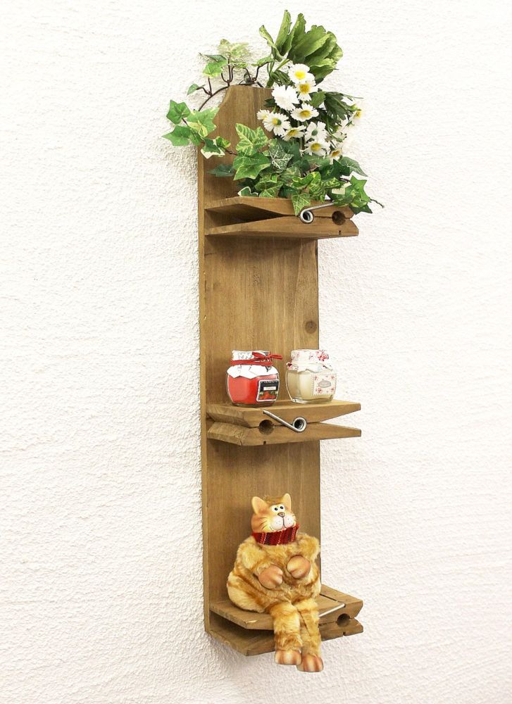 Wallmounted shelves 14B461 Seedbox Clothes peg 64cm Console Kitchen shelf Shelves