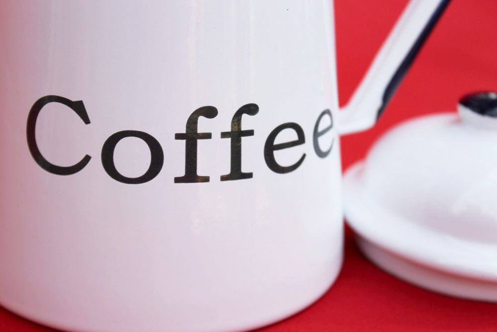Kaffeekanne 578TB Coffee emailliert 22cm Wasserkanne Kanne Emaille Nostalgie Teekanne