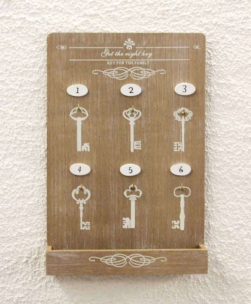 Schlüsselboard mit Ablage 18238 Schlüsselkasten Memoboard 30cm Schlüsselleiste