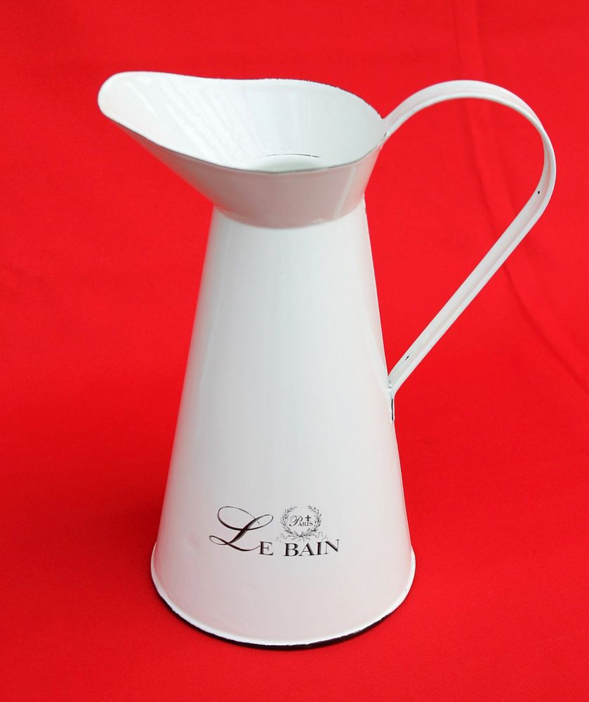 Jug water jug 51216 enamelled 26 cm jug wash jug enamel water jug