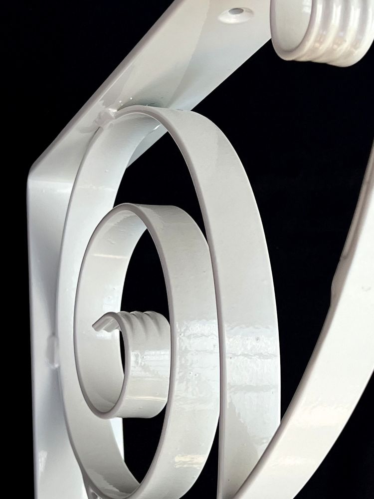 Bracket 50x50 cm Head hinges White Wrought iron Metal angle connector Angle bracket