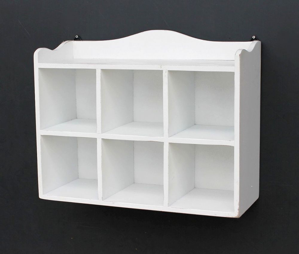 Setzkasten Wandregal 12020 Regal 40cm Vintage Shabby Landhaus Küchenregal Weiß