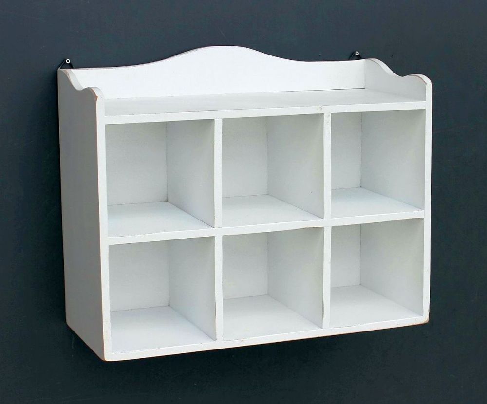 Setzkasten Wandregal 12020 Regal 40cm Vintage Shabby Landhaus Küchenregal Weiß